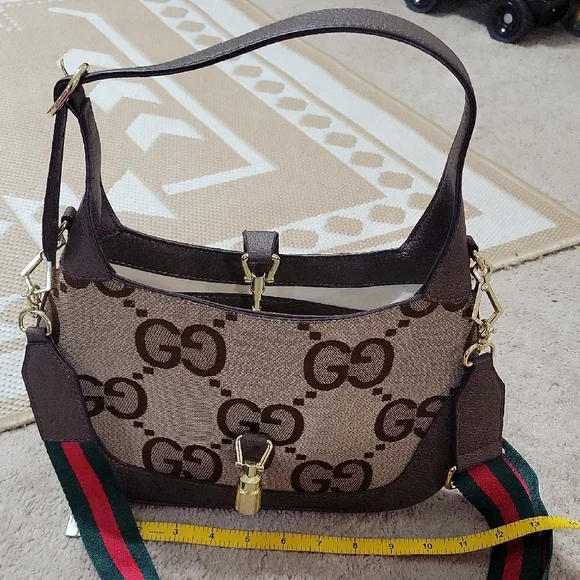 Brown and Cream Shoulder Bag - Picture 1 of 11